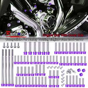 Kit de boulons et caches colorés pour moteur Harley Touring - vue 9