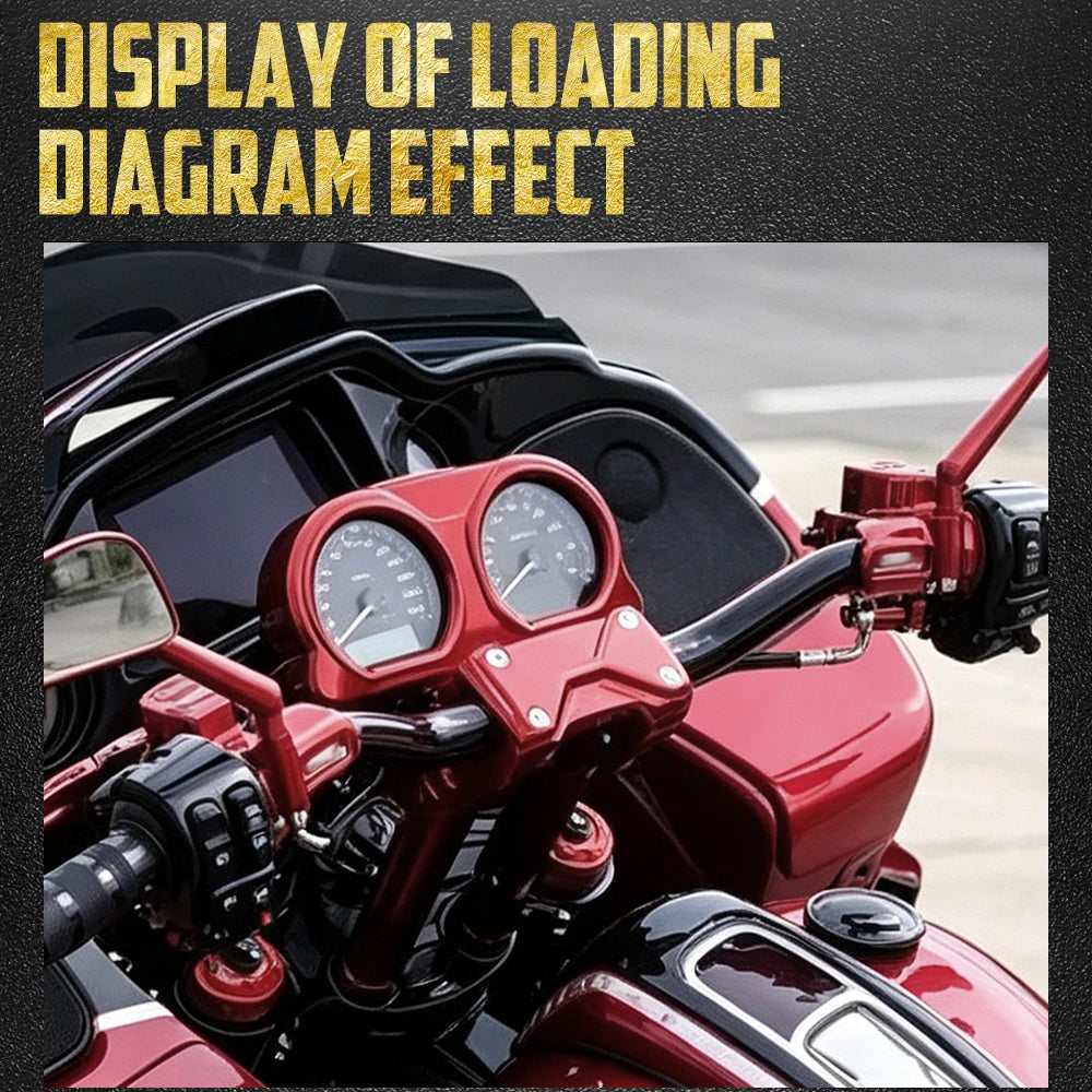 Rehausseurs de Guidon 10'' avec Déport de Compteur - Harley-Davidson Touring Road Glide FLTRX 2015-2024 – photo 2/9