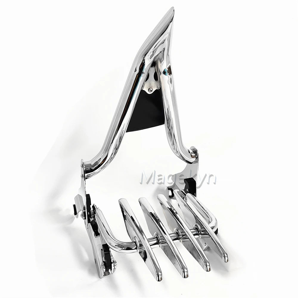 Sissy-bar dossier passager avec porte-bagages pour Harley-Davidson Touring Road King, Street Glide et Electra Glide - vue 5