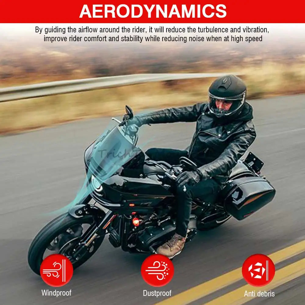 Ensemble carénage et pare-brise pour moto Harley Softail - vue 3