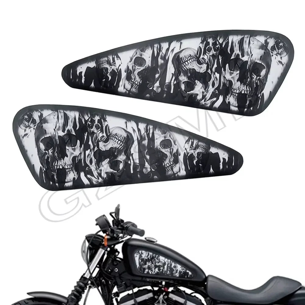 Autocollant décoratif drapeau sur réservoir de Harley Sportster - vue 26