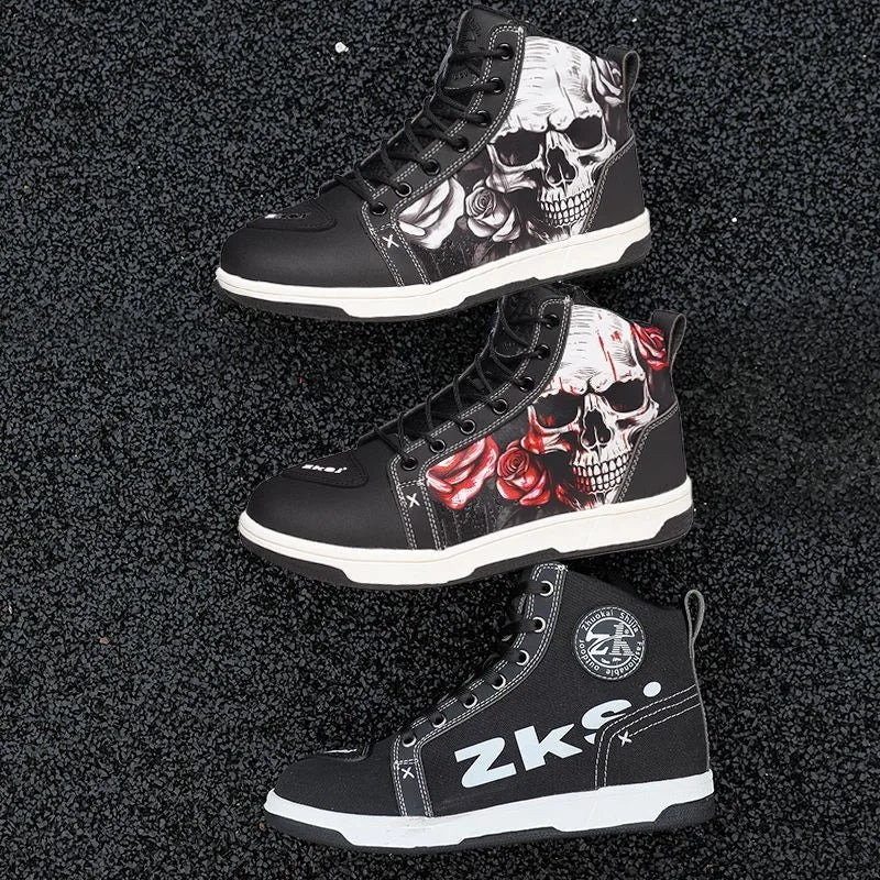 Chaussures moto avec renforts de protection - vue 3