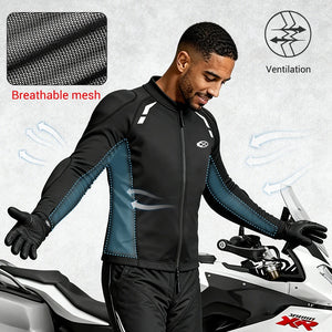 Blouson moto homme noir protections intégrées - vue 4