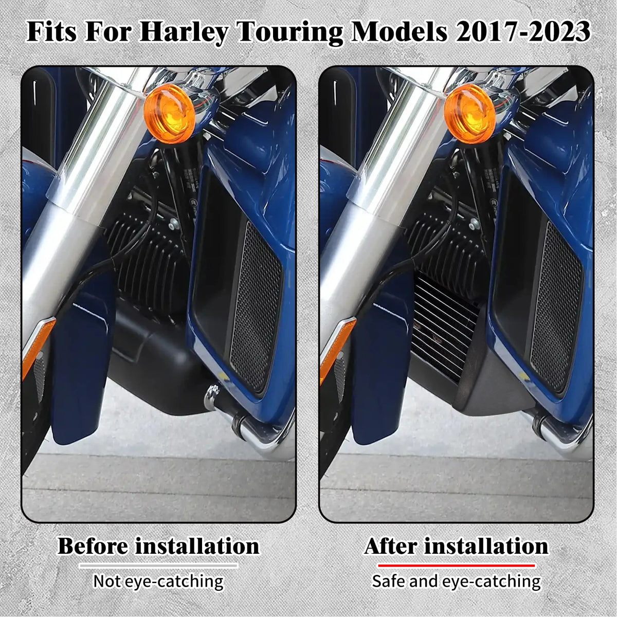 Radiateur Refroidisseur d'Huile Noir - Harley-Davidson Touring 2017-2025 – photo 3/7