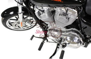 Commandes avancées talon-pointe avec pontet de sélecteur pour Harley-Davidson Sportster XL883, XL1200, Forty-Eight & Seventy-Two (2004-2022) – photo 2/7