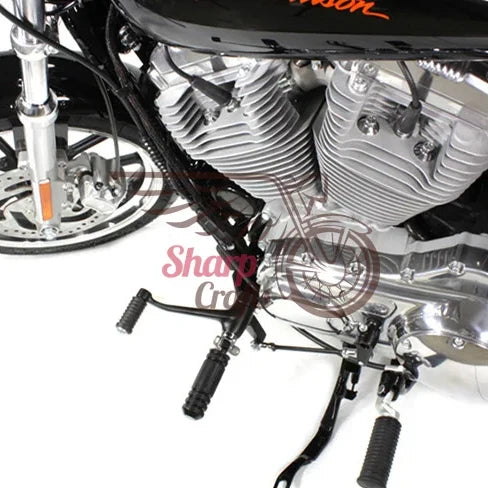 Commandes avancées talon-pointe avec pontet de sélecteur pour Harley-Davidson Sportster XL883, XL1200, Forty-Eight & Seventy-Two (2004-2022) – photo 2/7