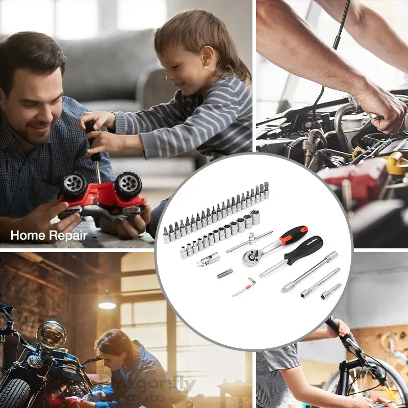 Coffret d'Outils 46 Pièces Douilles 1/4'' - Harley-Davidson Pan America, Sportster S – photo 2/7