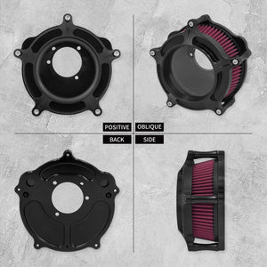 Kit filtre à air complet pour Harley-Davidson Sportster, Dyna, Softail, Touring – photo 6/14