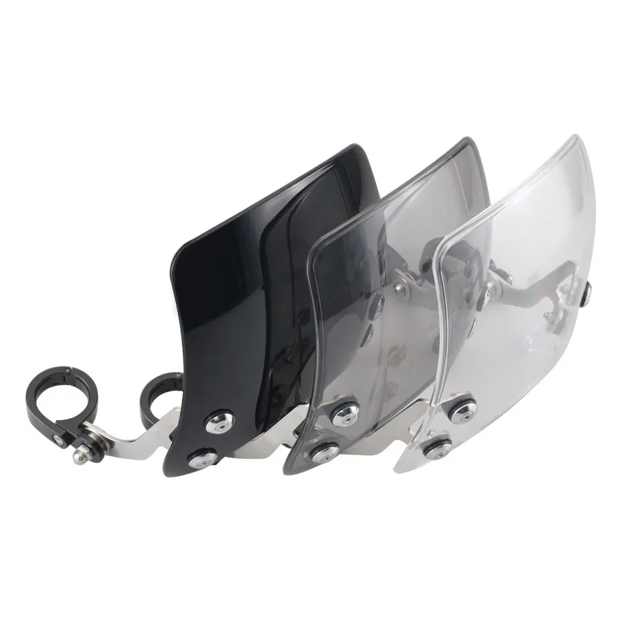 Mini pare-brise fumé pour Harley Sportster fixé sur fourche - vue 3