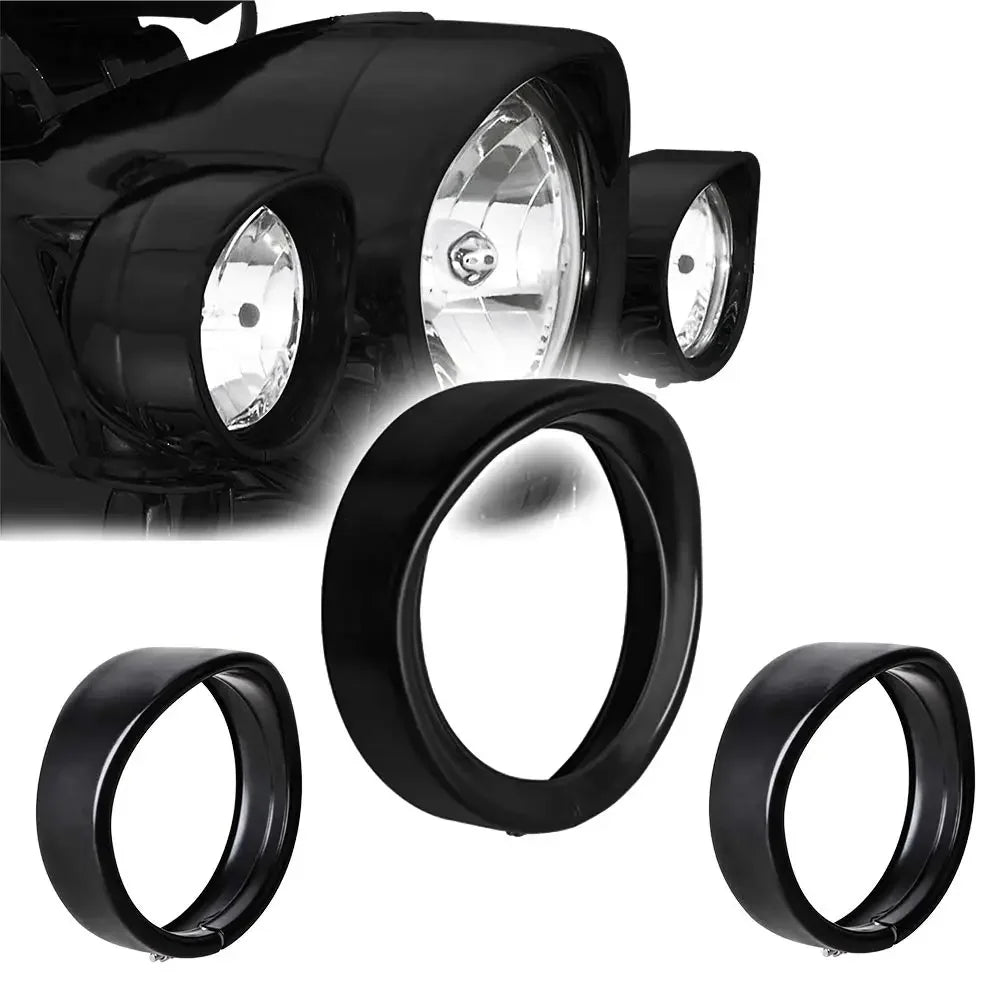 Cerclage visière de phare pour Harley Touring - vue 3