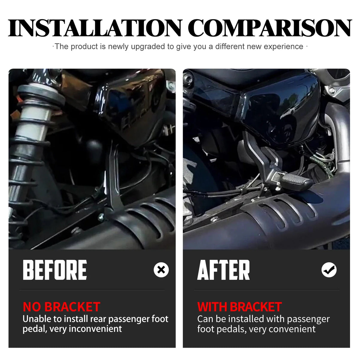 Kit de Support de Repose-pieds Passager - Harley-Davidson Nightster 975 / RH975 2022-2024 – photo 4/6