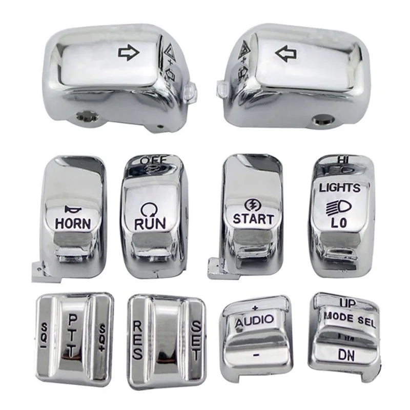 Caches de boutons de commodo pour Harley Touring - vue 7