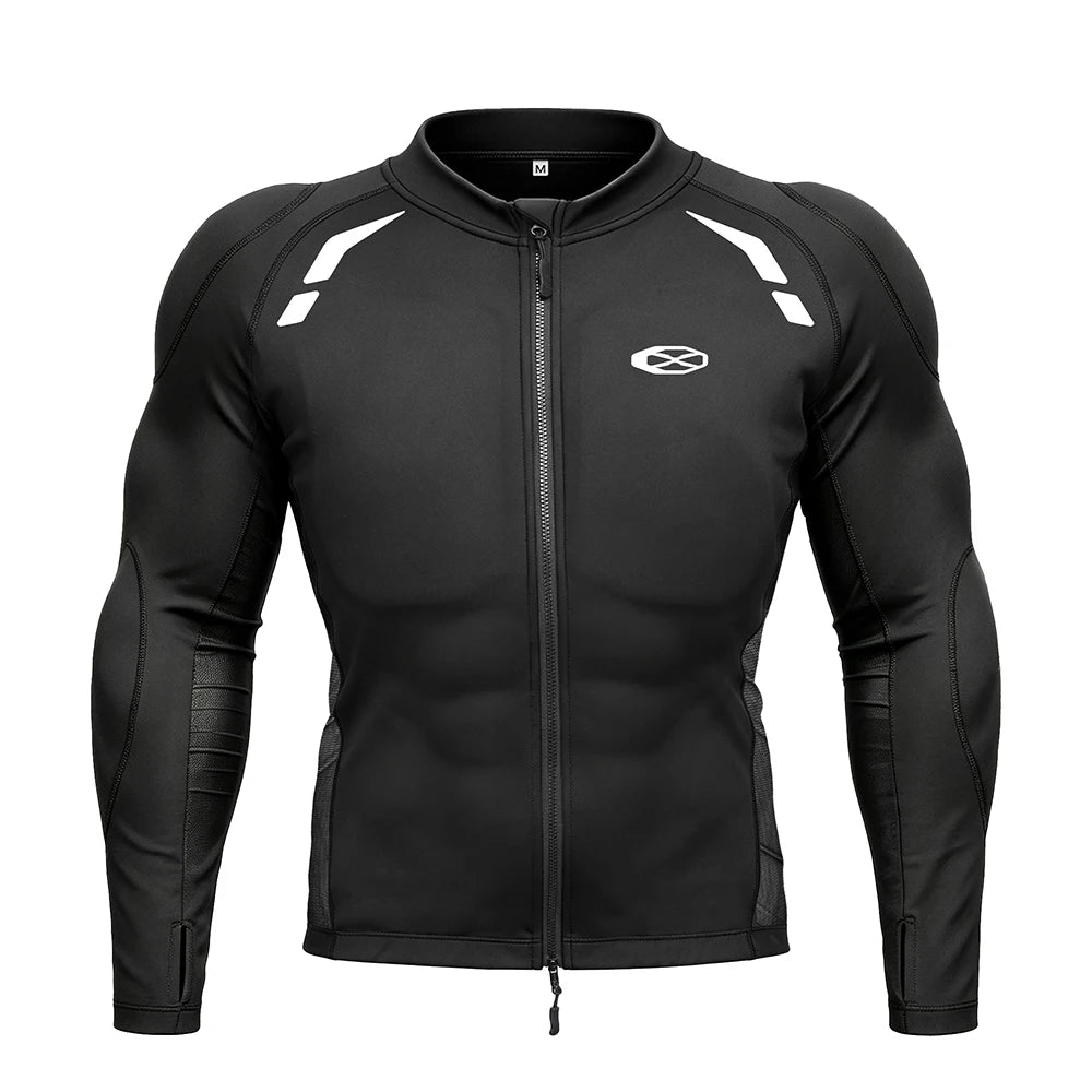 Blouson moto homme noir protections intégrées - vue 8