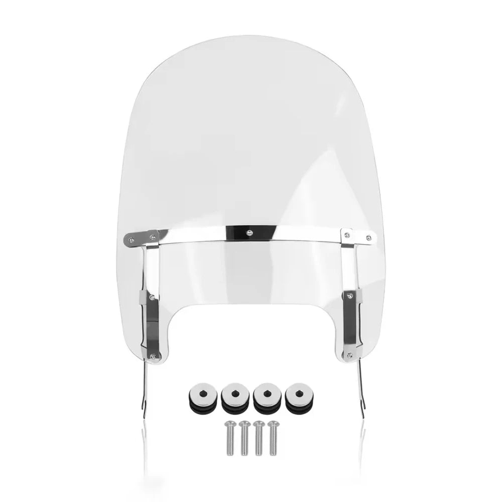 Pare-brise moto noir pour Harley Softail Fat Boy - vue 8