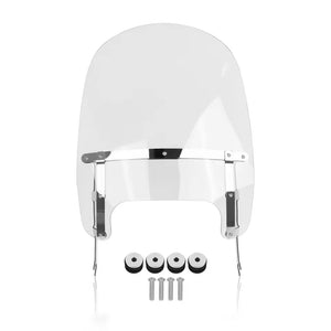 Pare-brise moto noir pour Harley Softail Fat Boy - vue 8