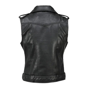 Gilet simili cuir femme grande taille - vue produit - vue 2