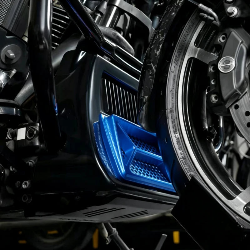 Grille de Protection Radiateur/Refroidisseur d'Huile CNC Aluminium Anodisée - Harley-Davidson Touring 117/121 CVO, 121ST, Road Glide, Street Glide 2023.5 et + – photo 5/14