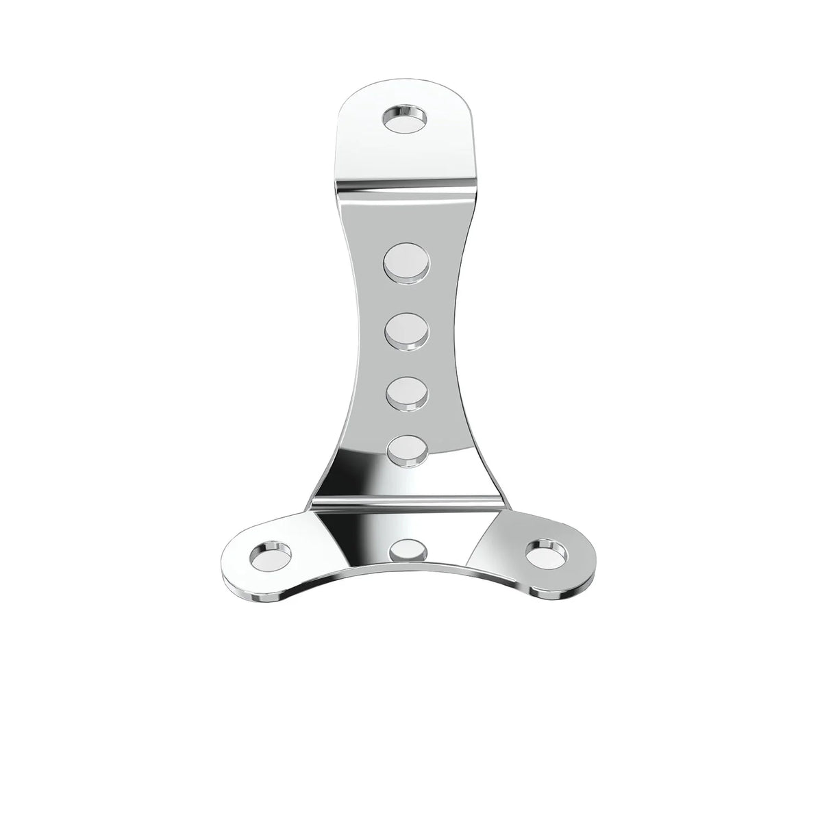 Support de phare bas chromé pour Harley Sportster et Big Twin - vue 2