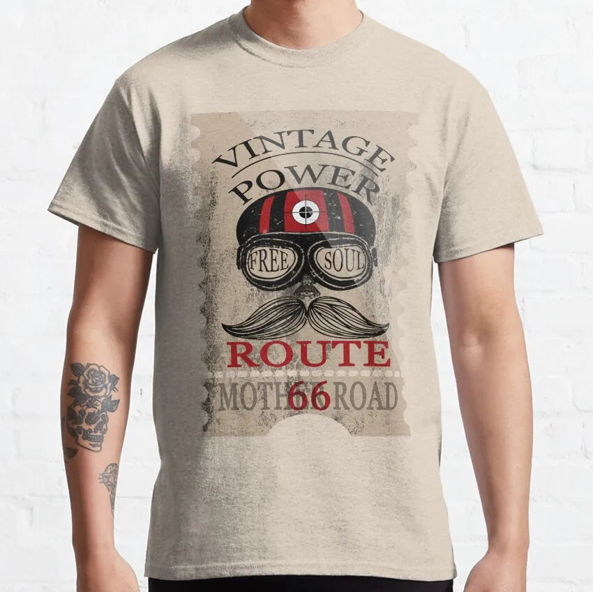 T-shirt Homme Route 66 Mother Road 100% Coton Grande Taille - vue 24