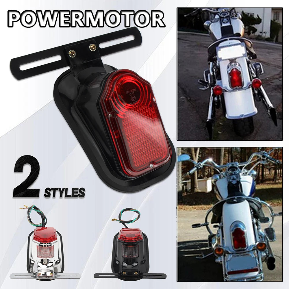 Feu arrière tombstone pour Harley custom - vue 1