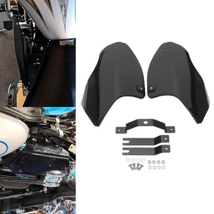Déflecteurs de chaleur noirs pour Harley Softail - vue 2