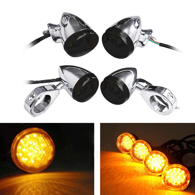 Clignotants LED à collier de fourche pour Harley - vue 11