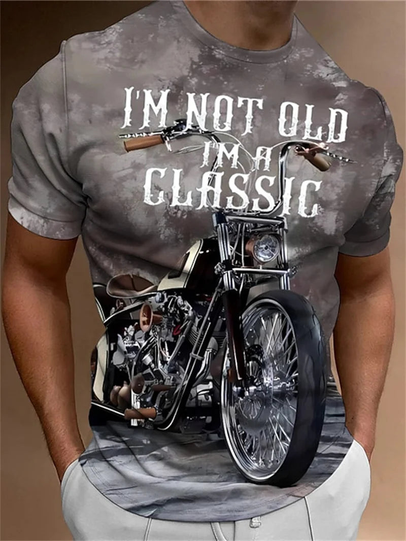 T-shirt Moto Homme 1976 Racing Vintage Imprimé 3D Manches Courtes - vue 23