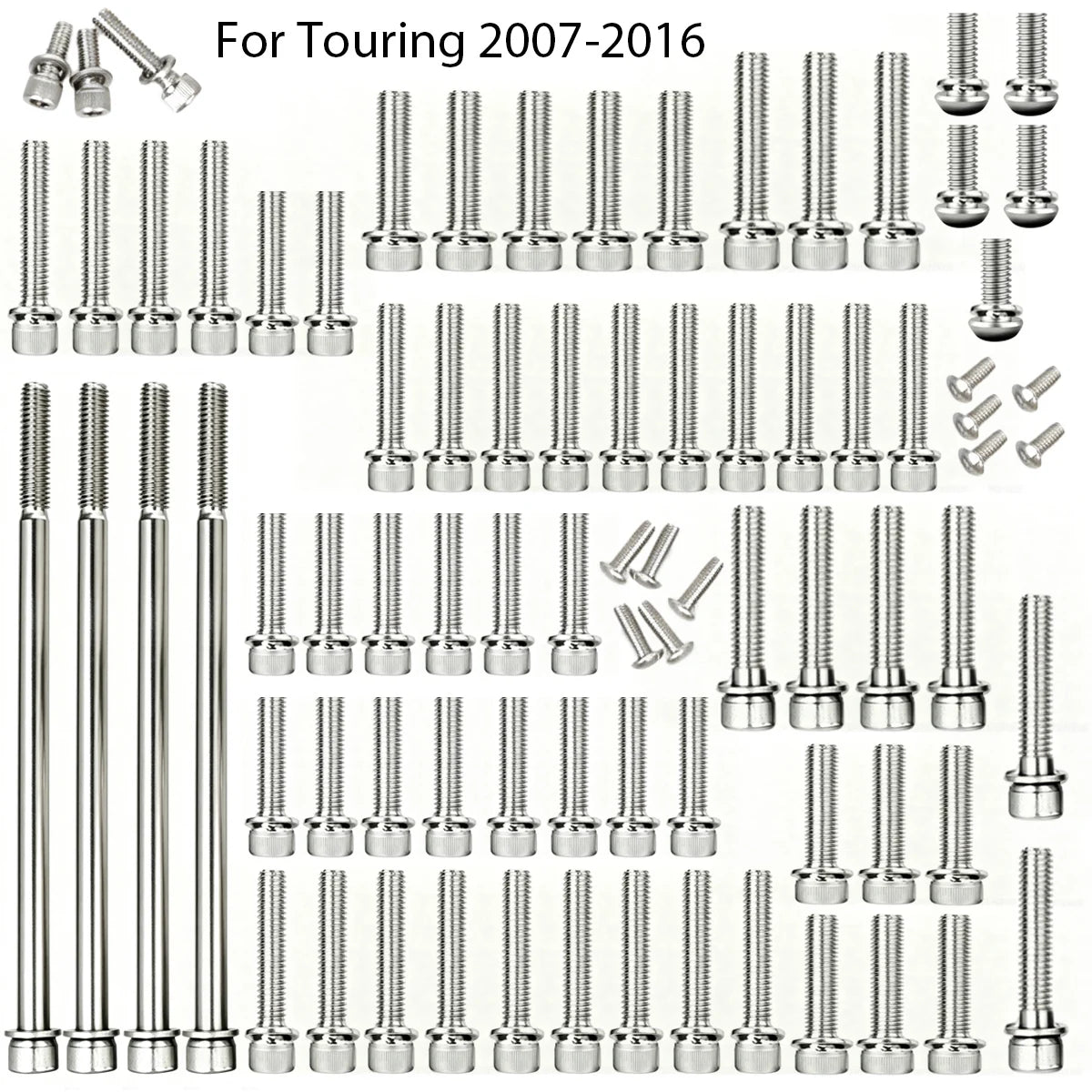 Kit de boulons et caches colorés pour moteur Harley Touring - vue 5