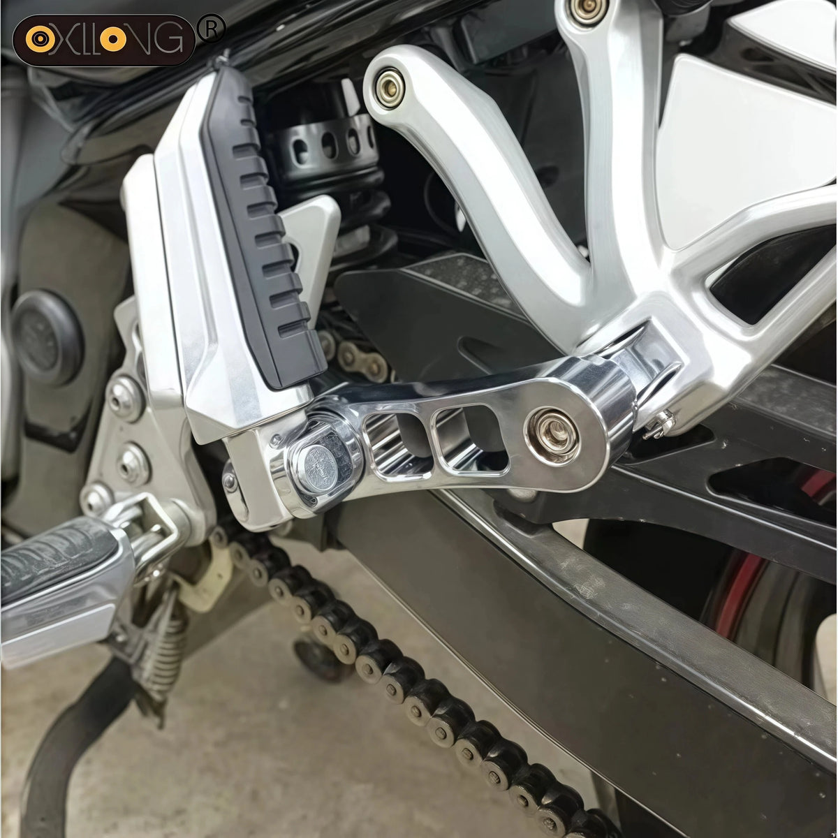 Kit de fixation repose-pieds passager réglables highway, montage mâle universel - Harley-Davidson Sportster, Dyna, Softail, Touring – photo 1/9
