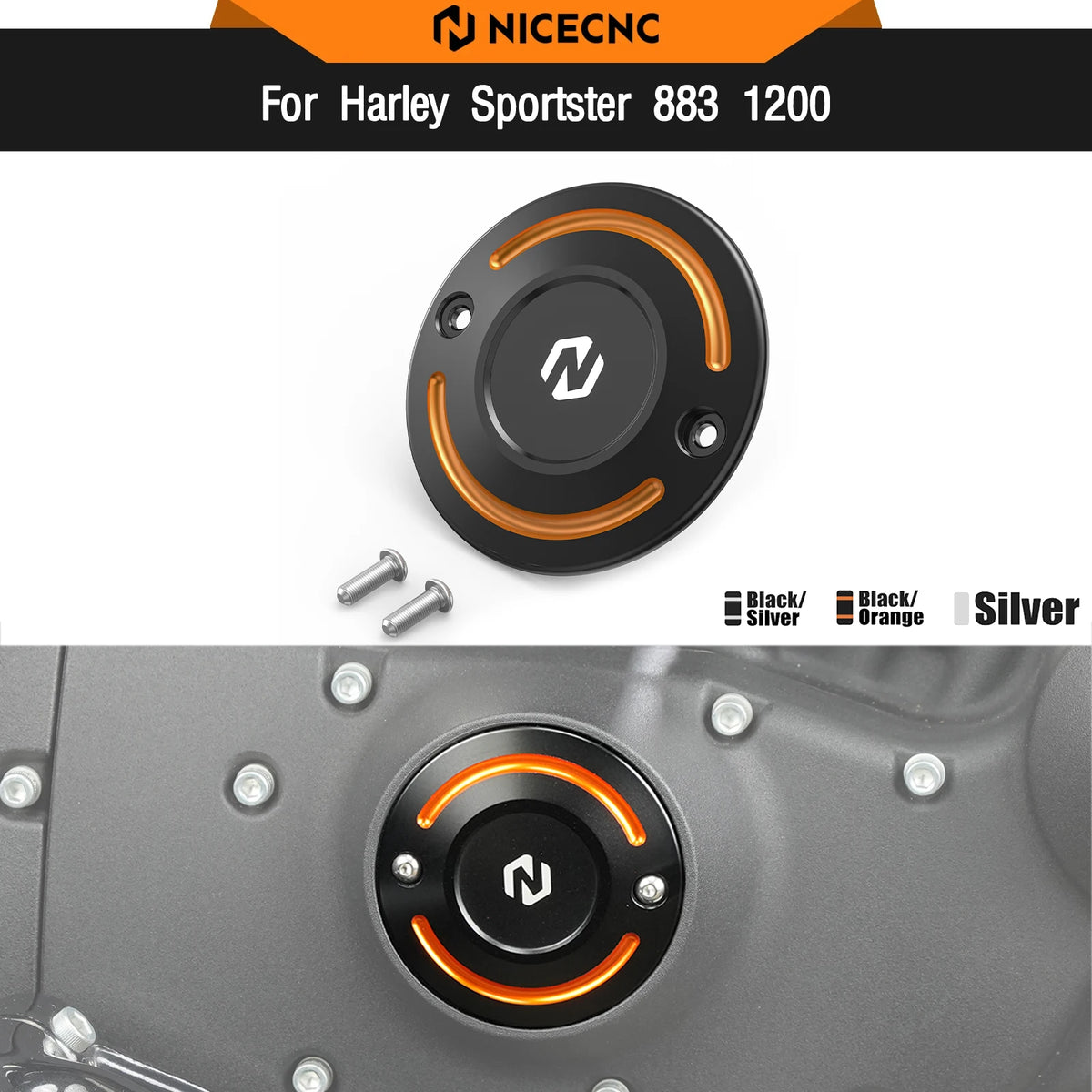 Cache d'Allumeur (Timer Cover) Aluminium - Harley-Davidson Sportster 883/1200 – photo 1/9