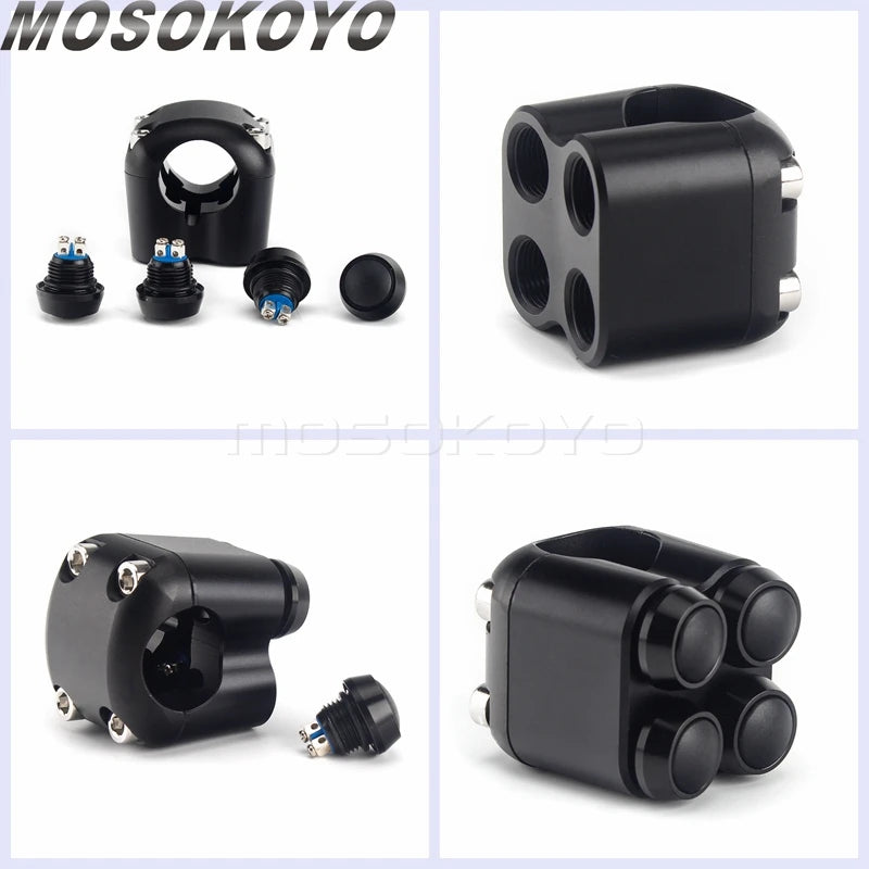 Commodo additionnel à boutons pour Harley chopper - vue 5