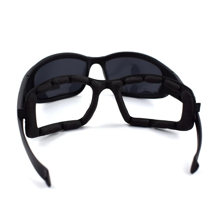 Lunettes tactiques camouflage avec verres interchangeables pour moto - vue 4