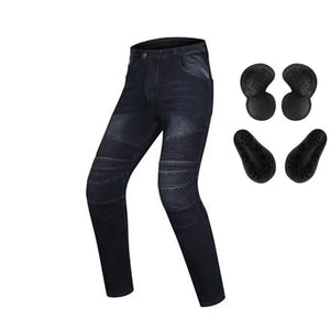 Pantalon moto homme anti-chute façon jean - vue 25