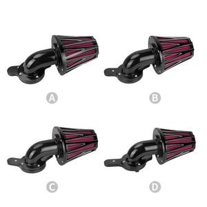 Filtre à air CNC gris et rouge pour moteur Harley-Davidson - vue 2