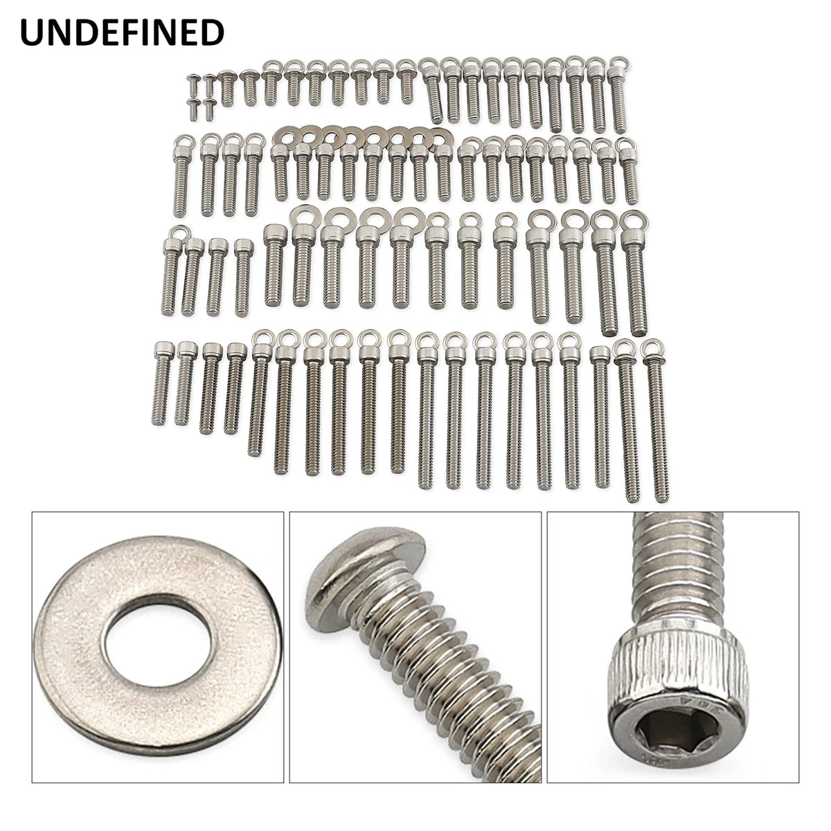 Kit de vis moteur inox pour Harley Softail Evolution - vue 5