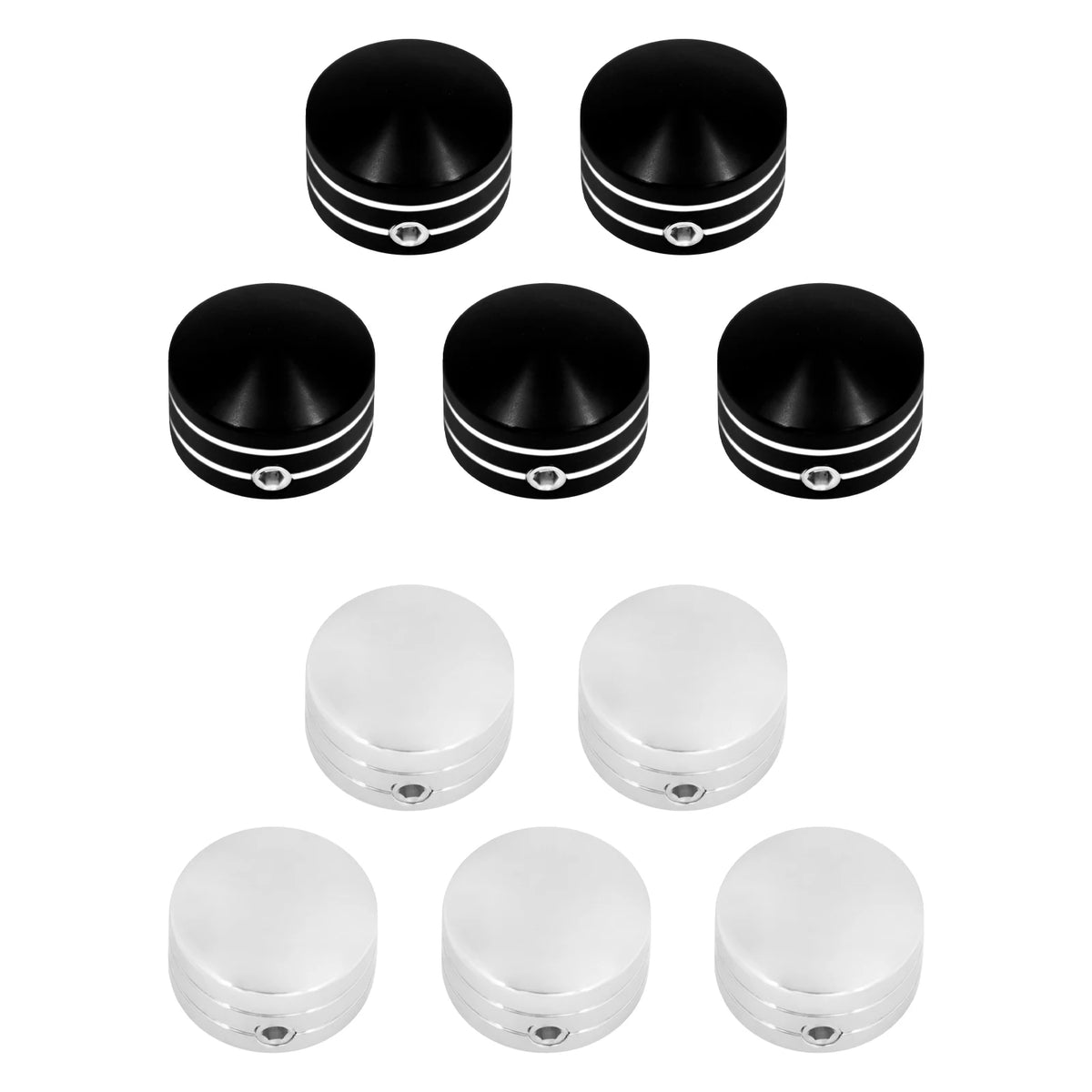 Caches de boulons de couronne pour Harley Sportster et Softail - vue 2
