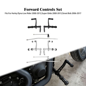 Kit de commandes avancées noires pour Harley-Davidson Dyna - vue 1
