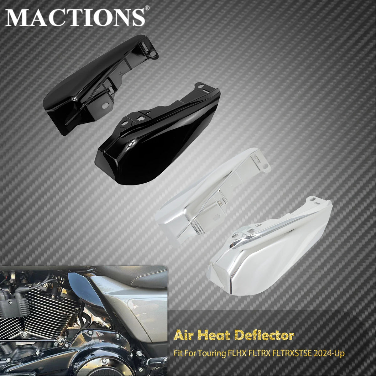 Déflecteur Thermique Mi-Cadre (Heat Shield) - Harley-Davidson Touring 2024-2025 – photo 1/8
