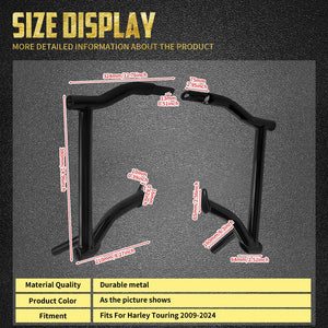Barres de Protection Arrière pour Sacoches (Crash Bars) - Harley-Davidson Touring 2009-2024 – photo 6/7