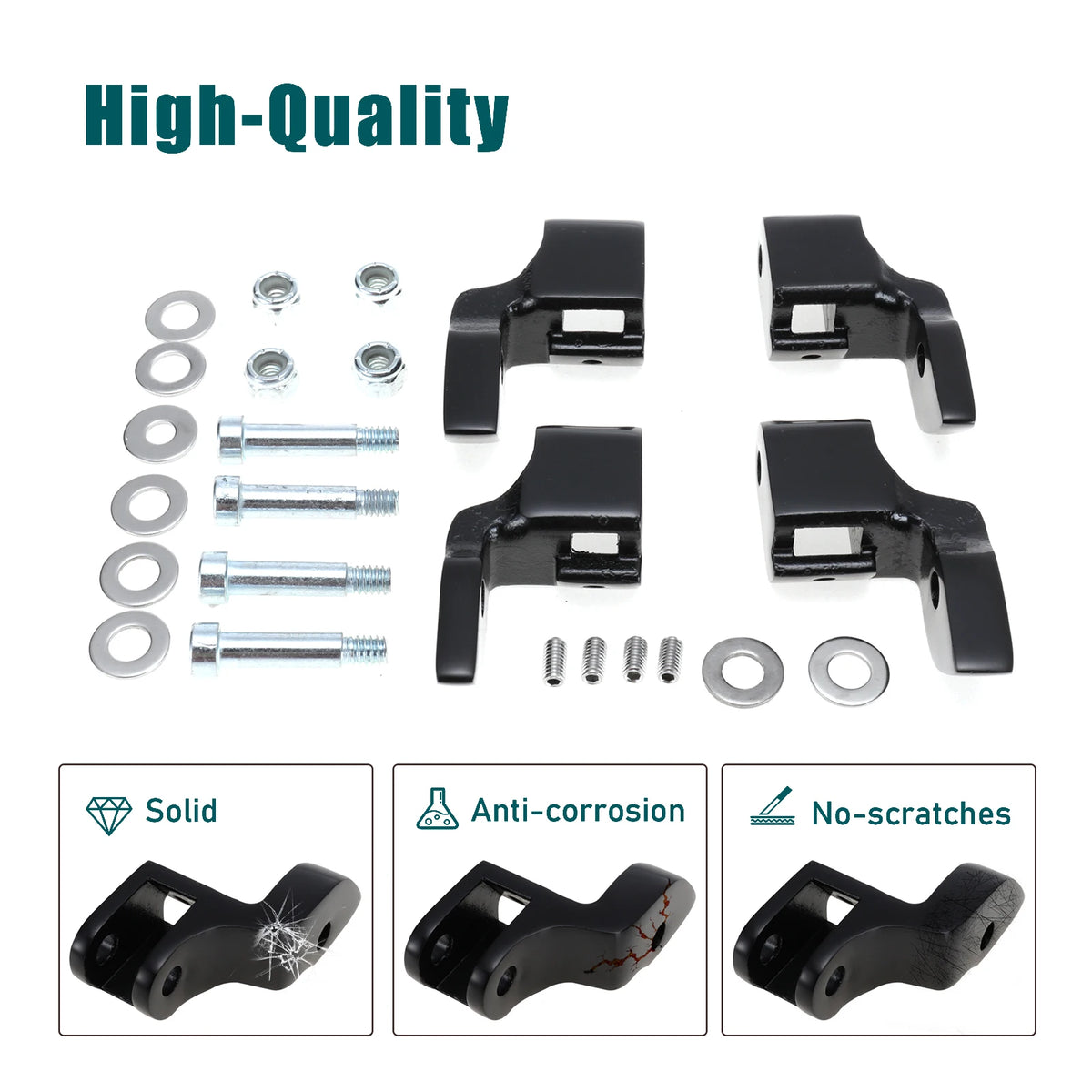 Supports de déport des marchepieds conducteur pour Harley-Davidson Softail Heritage Classic, Fat Boy, Deluxe, Cross Bones, Springer 2000-2017 – photo 4/7
