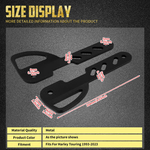Supports avant d'arrimage de fourche (tie down) - Harley Touring Road King, Electra Street Glide, Ultra Limited 1993-2023 – photo 6/8
