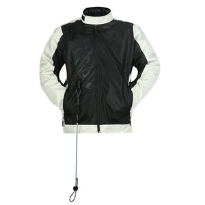 Blouson moto en mesh respirant noir - vue de face - vue 7