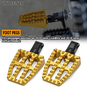 Repose-pieds passager arrière style MX pour Harley-Davidson Softail Street Bob 114, FXLRST et FLSB – photo 3/11