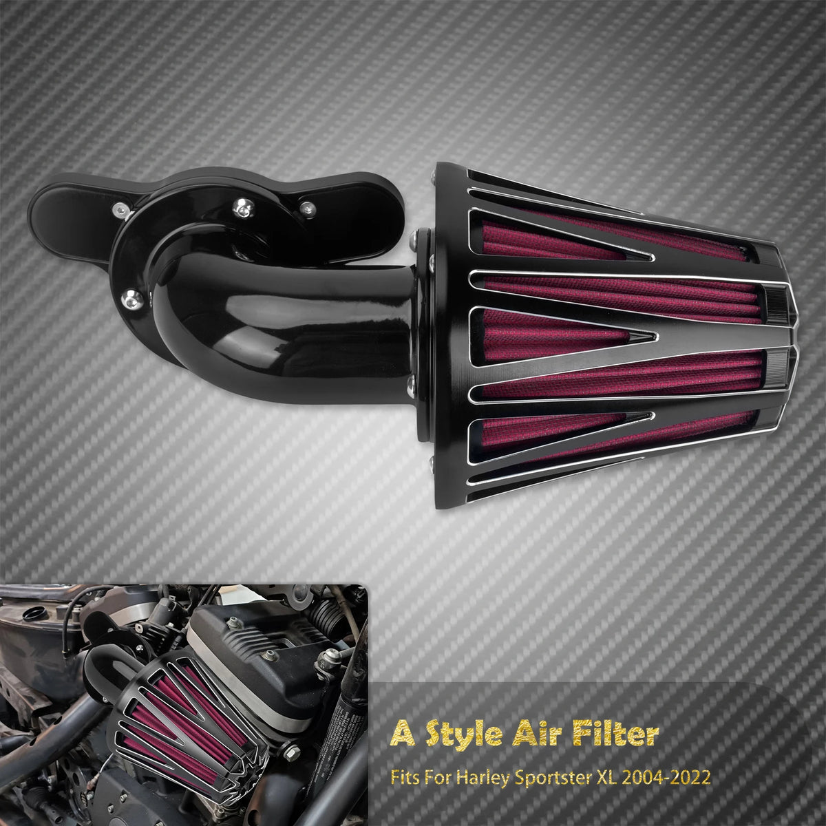 Filtre à Air CNC Haute Performance - Harley-Davidson Touring, Softail, Sportster, Dyna – photo 12/14