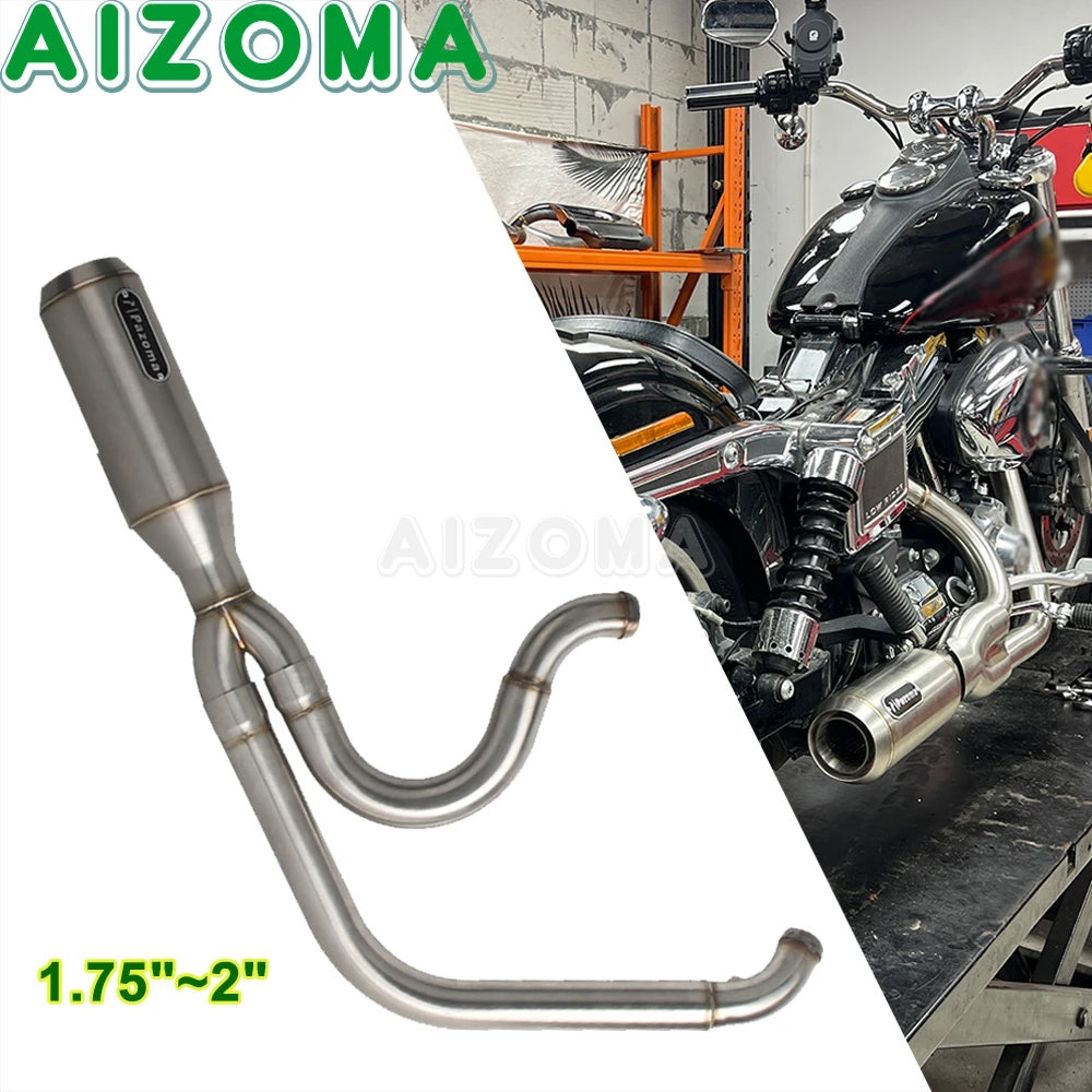 Collecteur d'échappement pour Harley-Davidson Dyna FXDF FXDL FXDLS FXDB FXD FXDC FXDWG – photo 1/10
