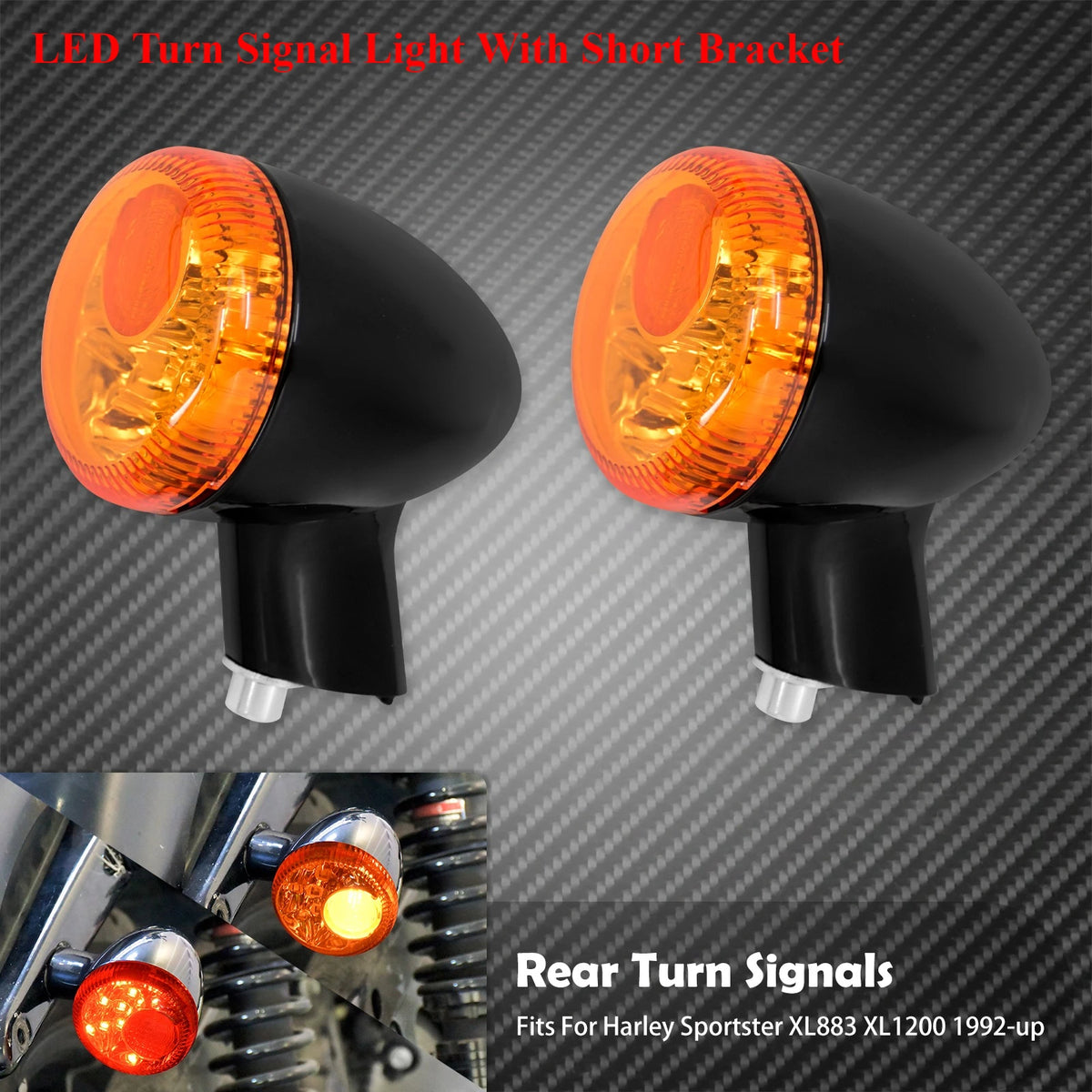 Clignotants arrière LED avec feu stop et veilleuse pour Harley-Davidson Sportster XL 883, 1200, Iron, Roadster, Super Low 1992-2022 – photo 7/12