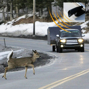 Sifflet noir anti-collision animaux fixé sur un véhicule - vue 4