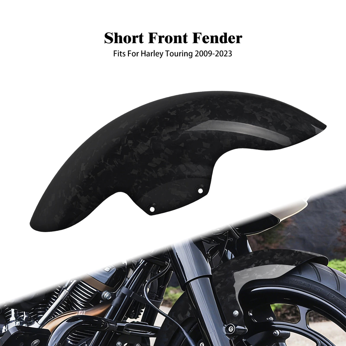 Garde-boue avant court pour Harley Touring - vue 7