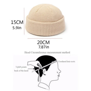 Bonnet tricot thermique à revers roulé pour l'hiver - vue 6