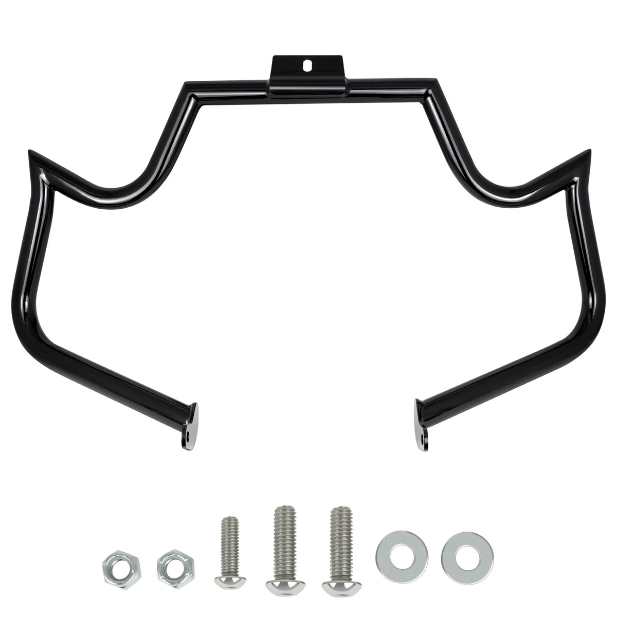Barre de protection moteur chromée sur Harley Softail - vue 1